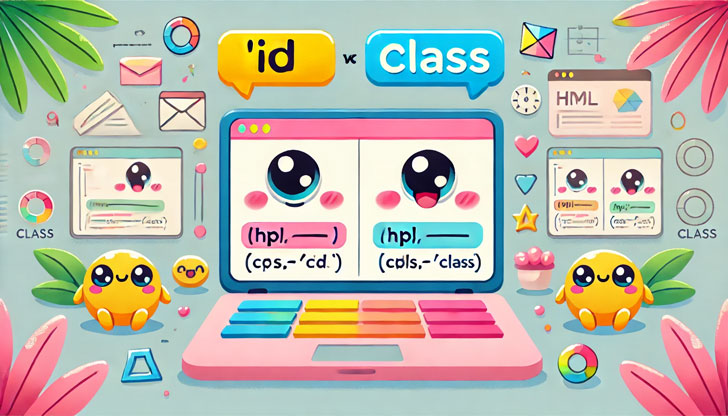 HTMLとCSSの「id」と「class」の違いを徹底解説！初心者でもすぐに理解できる使い方