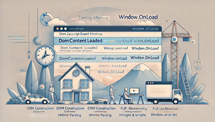 JavaScriptの DOMContentLoaded と window.onload を簡単に理解しよう！