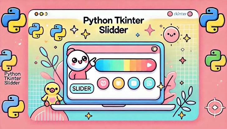 Python Tkinterのスライダーを使って数値入力を簡単にする方法！