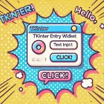 TkinterのEntryの使い方｜ボタンで入力したテキストをラベルに表示しよう！