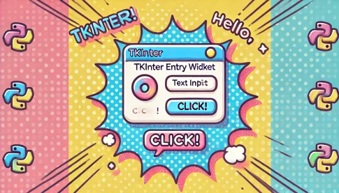 TkinterのEntryの使い方｜ボタンで入力したテキストをラベルに表示しよう！