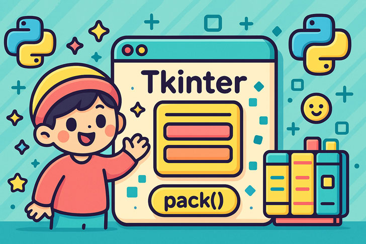 【Tkinter入門】レイアウト管理の基本！pack()の使い方をわかりやすく解説